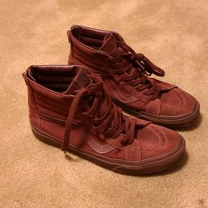 Used sz. 9 mens Vans Hi with zipper
